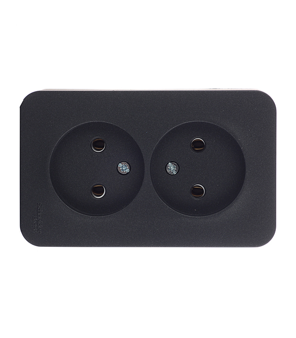 original-34060.jpg Розетка Systeme Electric Blanca накладная антрацит (BLNRA000216) — изображение 1