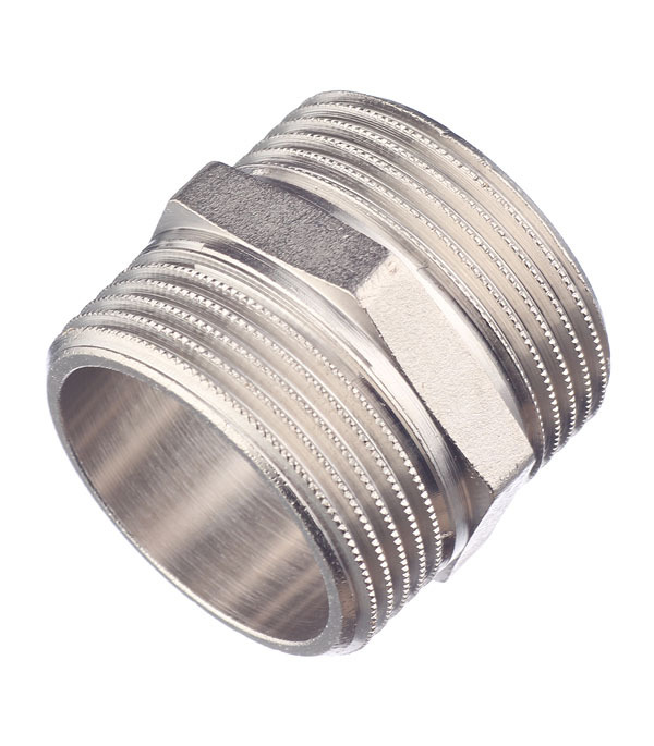 original-34126.jpg Ниппель Stout 1 1/4 НР(ш) х 1 1/4 НР(ш) латунный (SFT-0004-114114) — изображение 1