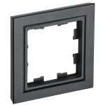 Рамка IEK Brite РУ-1-БрЧ одноместная черная (BR-M12-K02)
