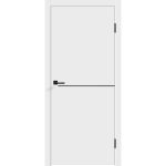 Дверь межкомнатная Smart H1 600х2000 мм ПВХ эмалит белая глухая с замком