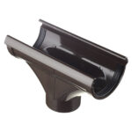 Воронка желоба Docke Lux пластиковая d140-100 мм шоколад RAL 8019