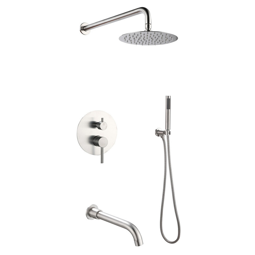 original-34363.jpg Душевая система РМС Sus встраиваемая с верхним душем с лейкой со смесителем сталь (SUS129-1S) — изображение 1