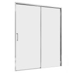 Душевая дверь Abber Komfort стекло прозрачное 120х200 см профиль хром 8 мм раздвижная (AG93120)