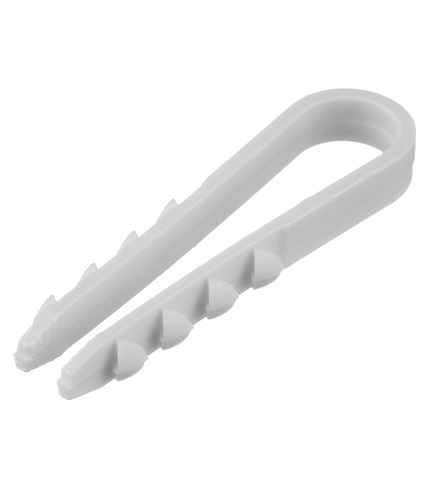 original-34480.jpg Дюбель-хомут для круглого кабеля Tech-Krep 5-10 мм белый (100 шт.) — изображение 1