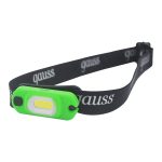 Фонарь налобный Gauss светодиодный 3 Вт аккумуляторный Li-Ion 300 мАч пластик (GF408)