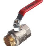 Кран шаровой латунный Valtec Base 1 ВР(г) х 1 НР(ш) ручка прямой (VT.215.N.06)