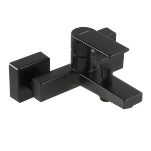 Смеситель для ванны Hansgrohe Vernis Shape черный однорычажный с коротким изливом без лейки (71450670)