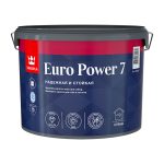 Краска моющаяся Tikkurila/Tikkivala Euro Power 7 база С бесцветная 9 л
