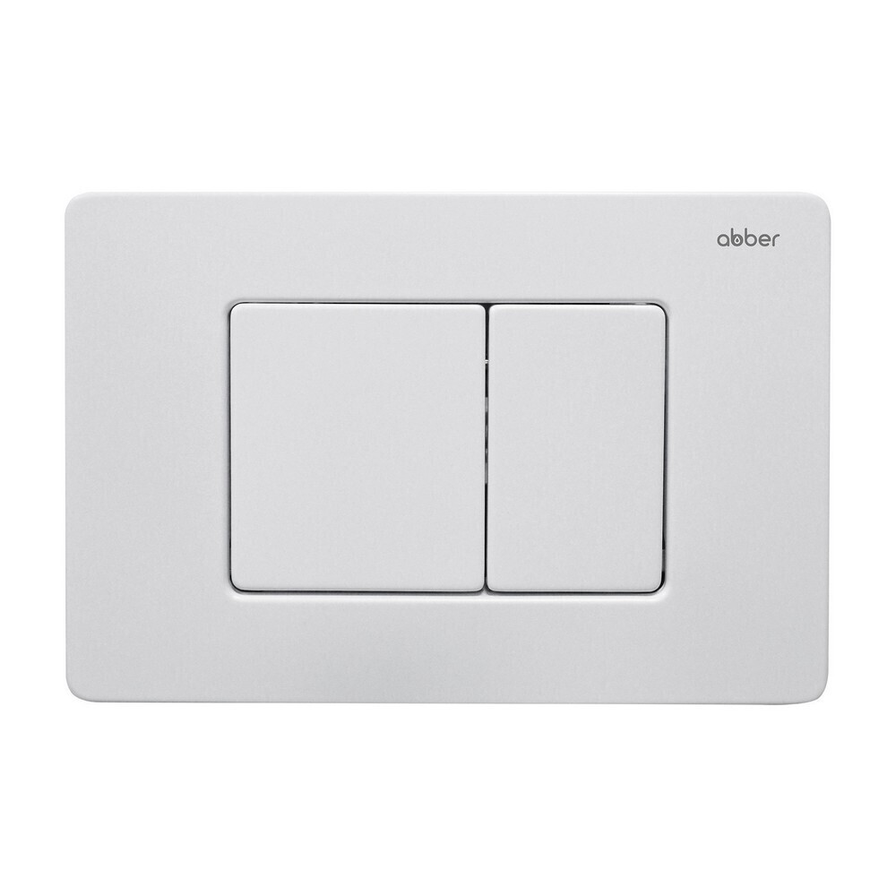 original-347.jpg Клавиша смыва для инсталляций Abber белая матовая (AC0120MW) — изображение 1