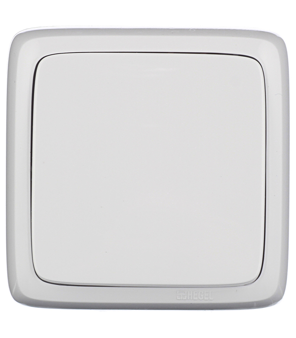 original-34710.jpg Выключатель Hegel Alfa одноклавишный накладной белый (ВА10-113) — изображение 1
