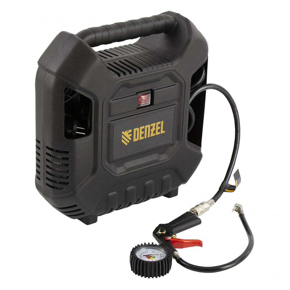 original-34742.jpg Компрессор безмасляный Denzel DL1100 1,1 кВт с набором насадок (58005) — изображение 1