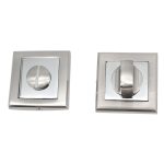 Фиксатор квадратная розетка белый никель/хром