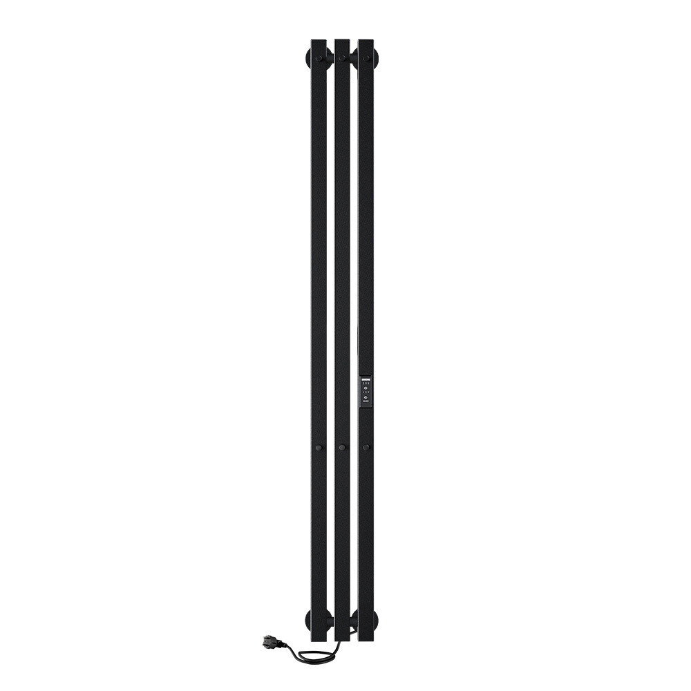 original-34811.jpg Полотенцесушитель электрический Indigo Style Pro 1200х130 мм 75 Вт с терморегулятором черный муар — изображение 1