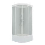 Душевая кабина Triton Ультра 90х90х228 см стекло прозрачное 4 мм со средним поддоном полукруг