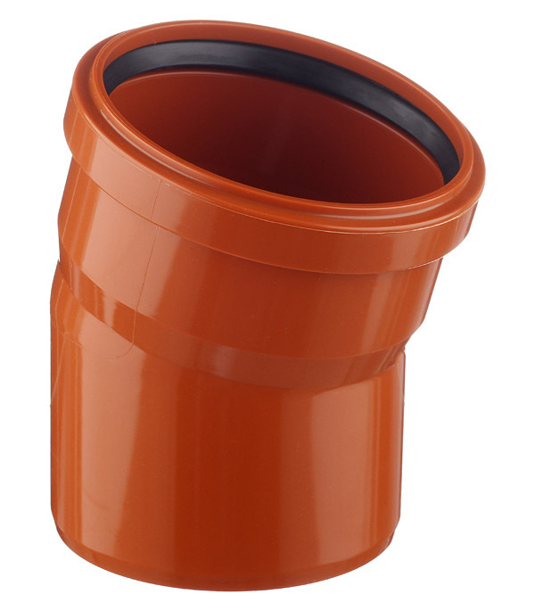 original-34943.jpg Отвод Ostendorf KGВ d110 мм 15° пластиковый для наружной канализации (220209) — изображение 1