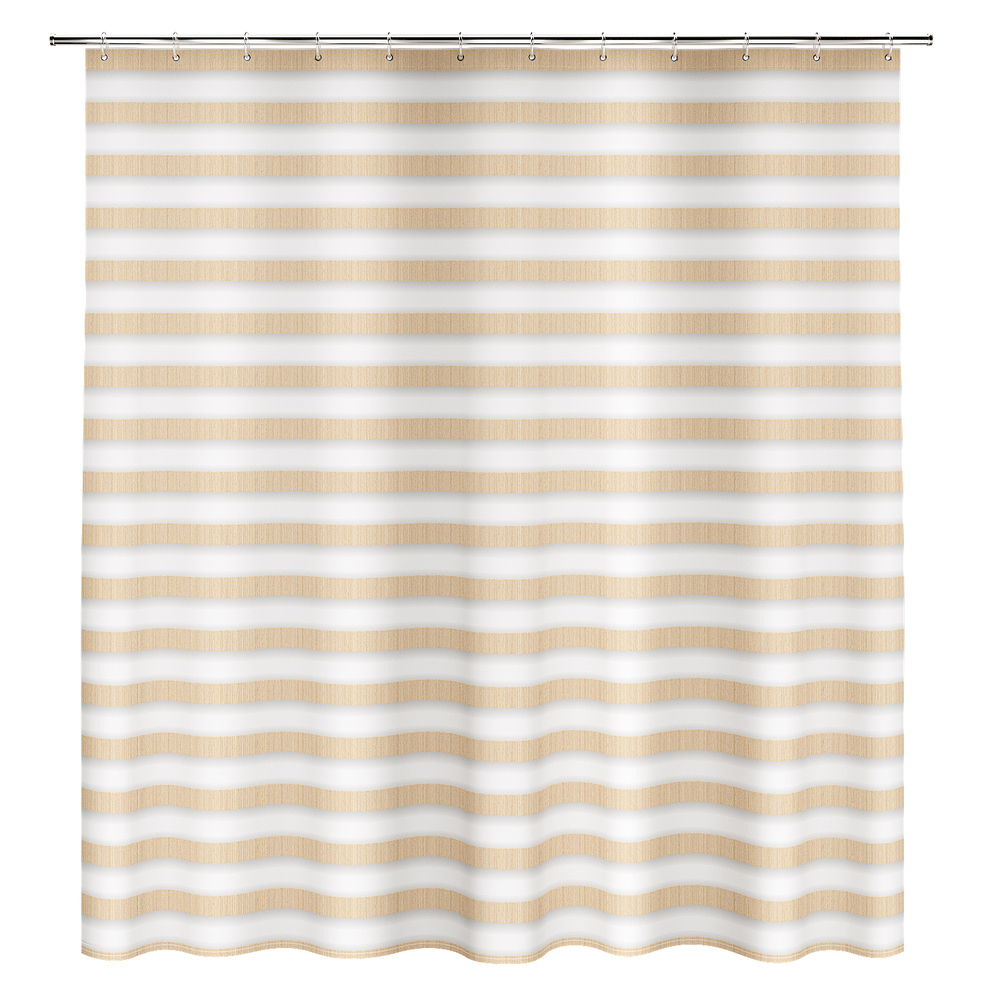 original-34959.jpg Штора для ванны Fora Spiral 1800х1800 мм полиэстер белая/бежевая (FOR-SPL201) — изображение 1