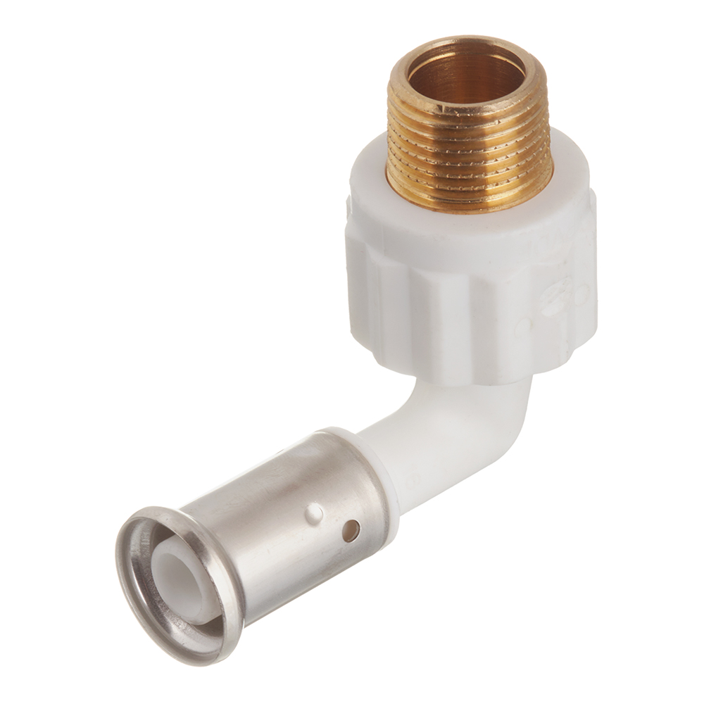 original-34969.jpg Угол Henco (5PKW-1604) 16(пресс) х 1/2 НР(ш) PVDF белый — изображение 1