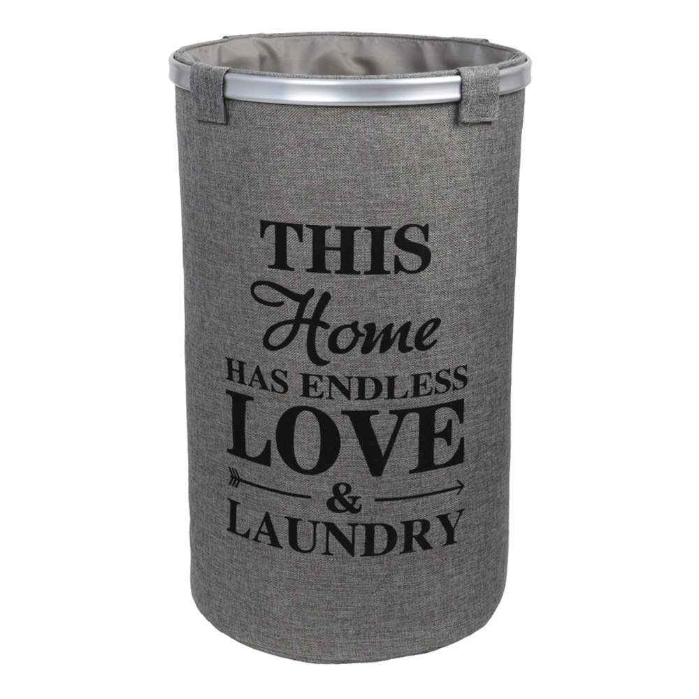 original-35116.jpg Корзина для белья Fixsen Laundry d380х600 мм 80 л серая (FX-1031А) — изображение 1