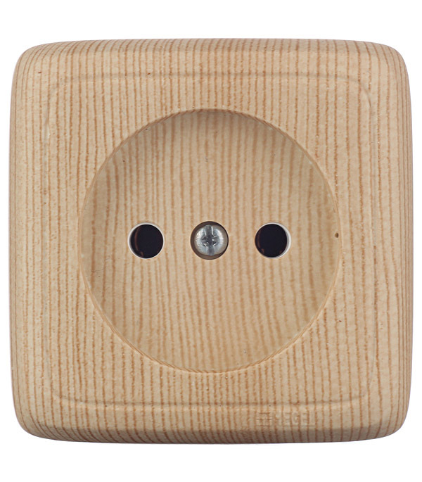 original-35147.jpg Розетка Hegel Alfa накладная сосна (РА16-103-02) — изображение 1