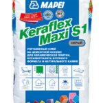 Клей для плитки/ керамогранита/ камня Mapei Keraflex Maxi S1 эластичный серый класс C2 TE S1 25 кг