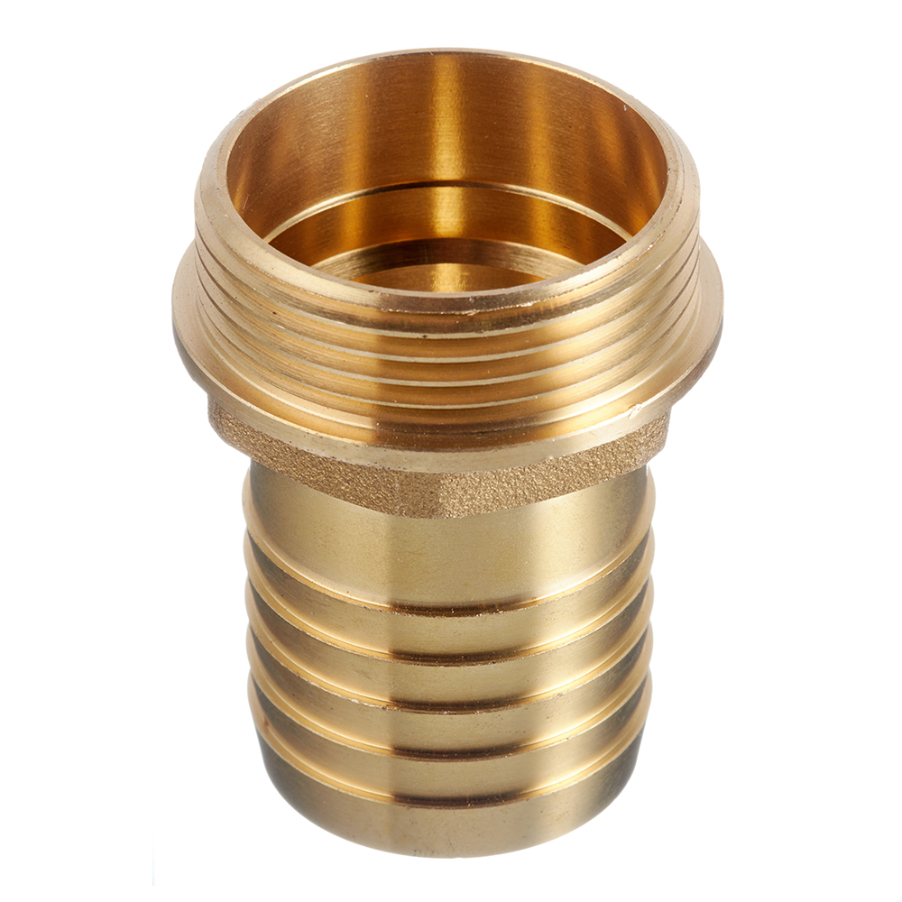 original-35190.jpg Штуцер Stout для присоединения шланга 1 1/4 НР(ш) х 35 мм латунный (SFT-0035-011435) — изображение 1