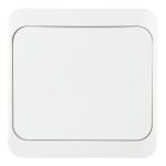 Выключатель Systeme Electric Этюд одноклавишный накладной белый с самовозвратом (KA10-001B)