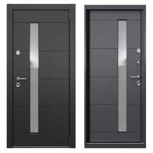 Дверь входная с терморазрывом Torex Роял Про правая графит - оскуро со стеклопакетом 950х2050 мм
