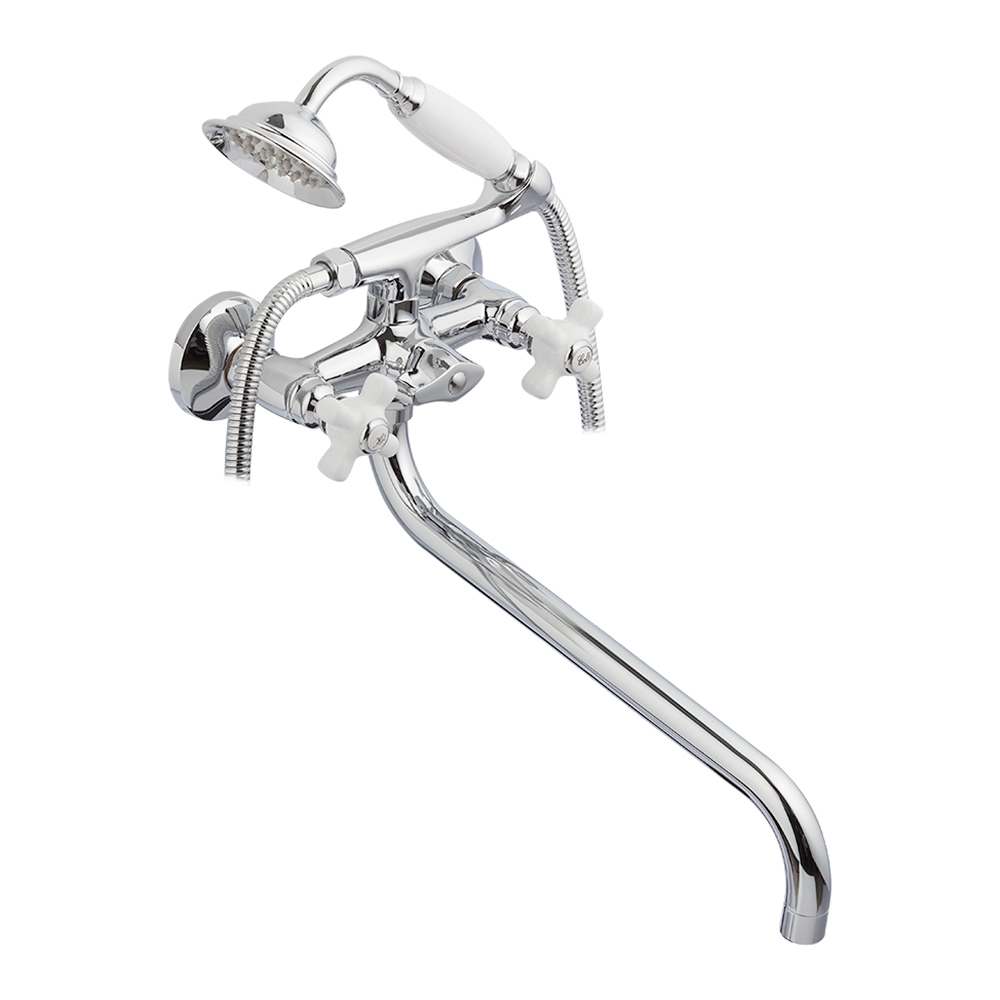 original-35406.jpg Смеситель для ванны Lavelly Simple хром двухвентильный с длинным изливом с лейкой (672192) — изображение 1