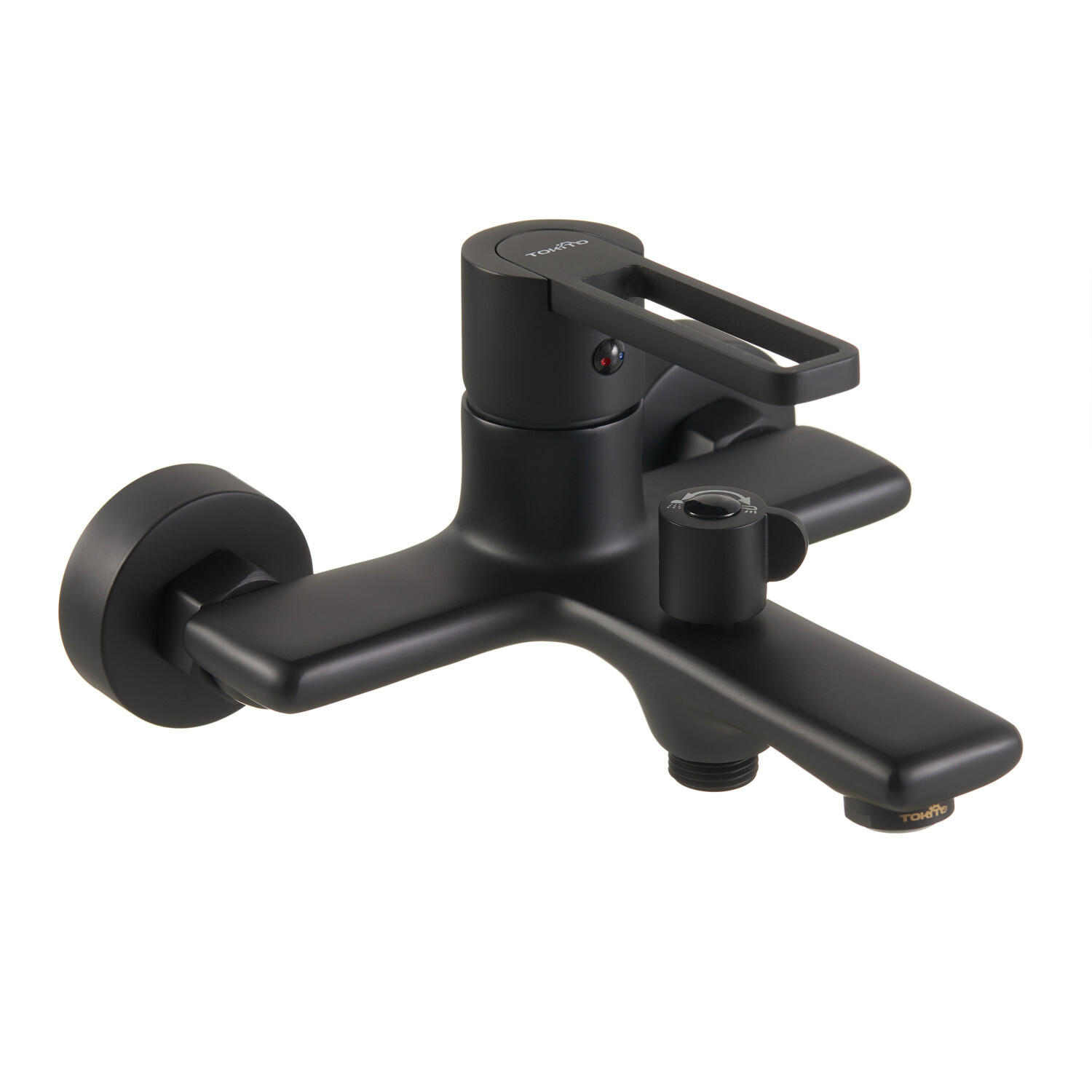 original-35545.jpg Смеситель для ванны Tokito Kudo черный однорычажный с коротким изливом с лейкой (TOK-KUD-1014) — изображение 1