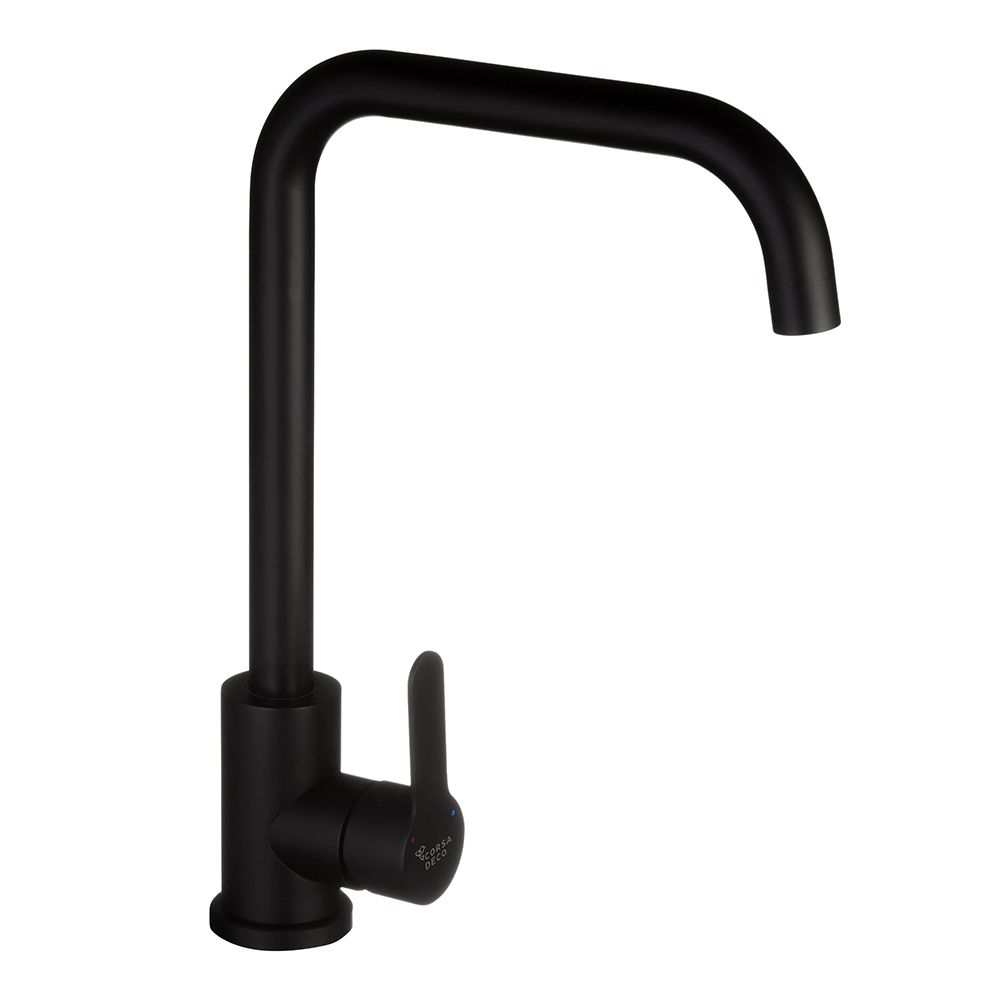 original-35589.jpg Смеситель для кухни Corsa Deco Everest черный с высоким изливом однорычажный (966376) — изображение 1