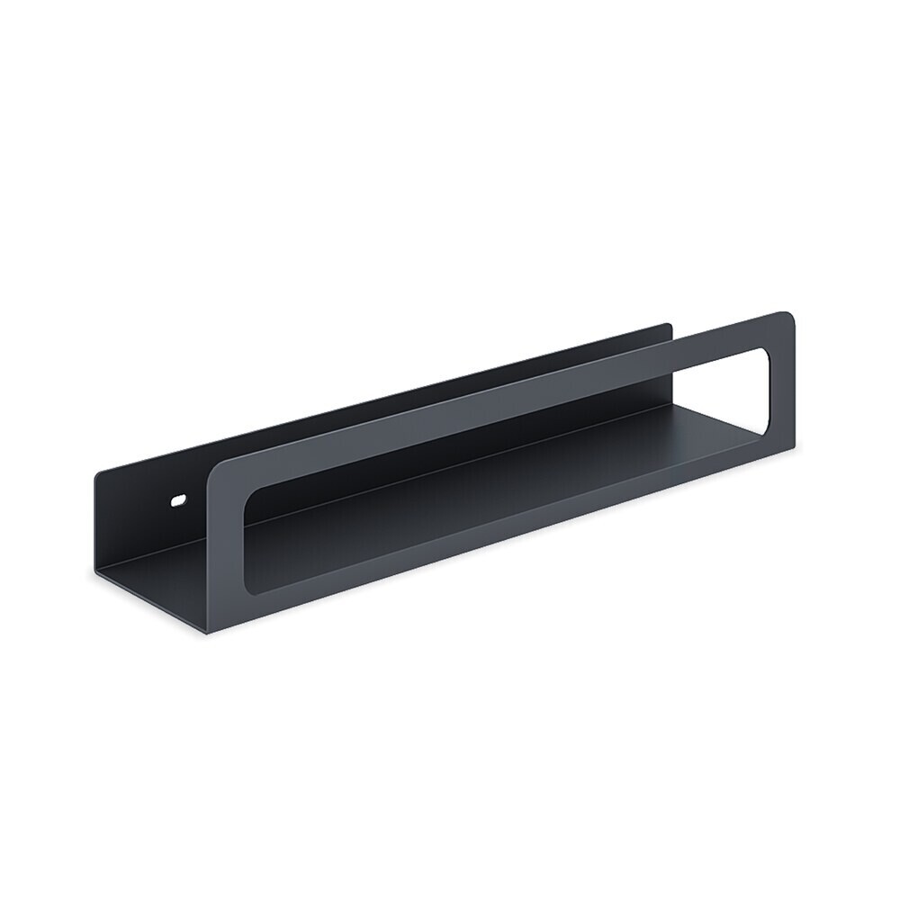 original-3560.jpg Полка для ванной Ulitka Unit с полотенцесушителем 500х80х100 мм металл черная (74104578) — изображение 1