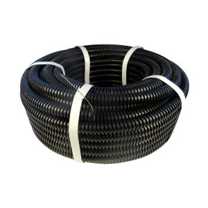 Труба гофрированная ПНД 40 мм Геопласт легкая безгалогенная с зондом (15 м) (5185)