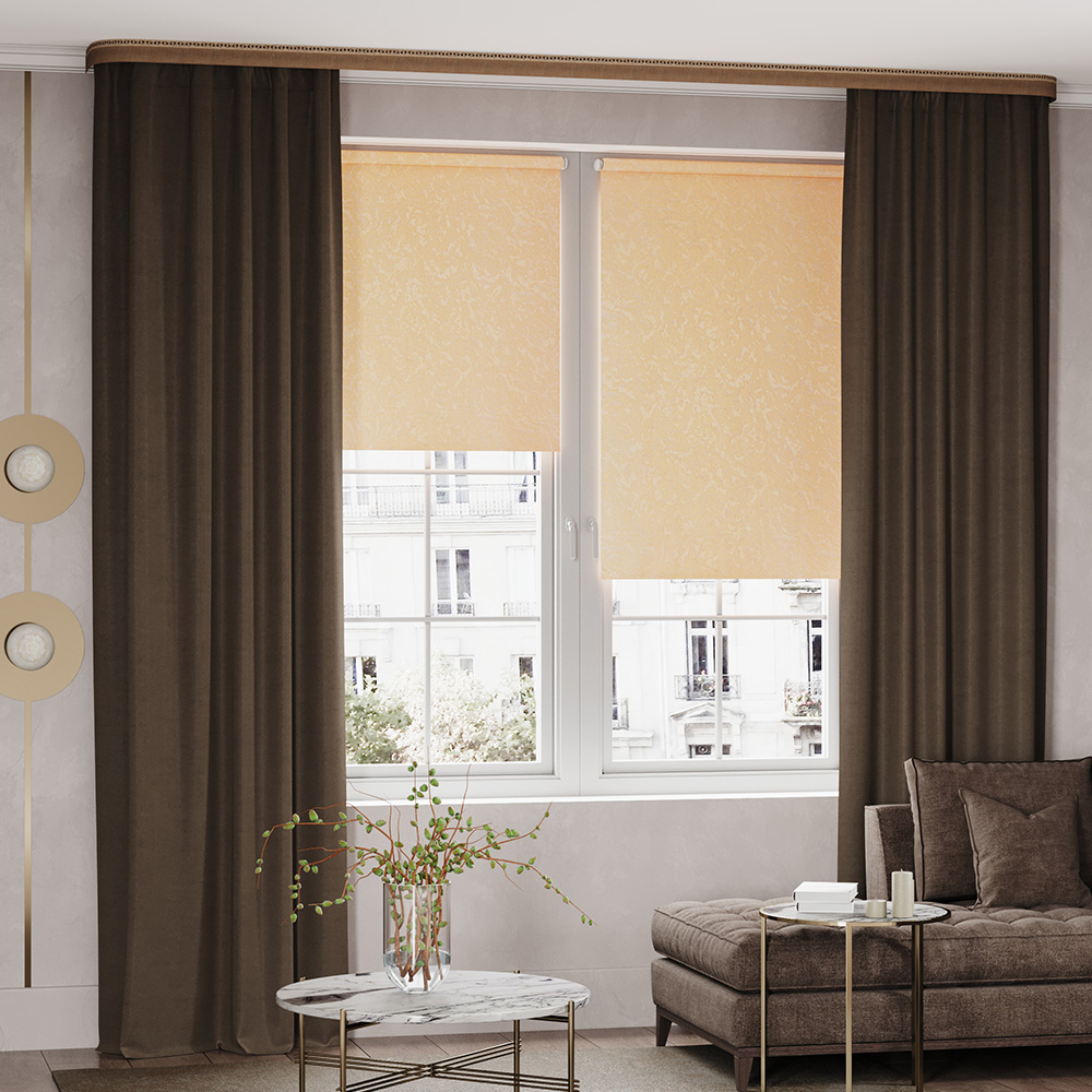 original-35691.jpg Штора сатен коричневая 180х260 см Legrand Софт (58093785) — изображение 1