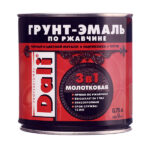 Грунт-эмаль по ржавчине 3в1 Dali медная молотковая глянцевая 0,75 л