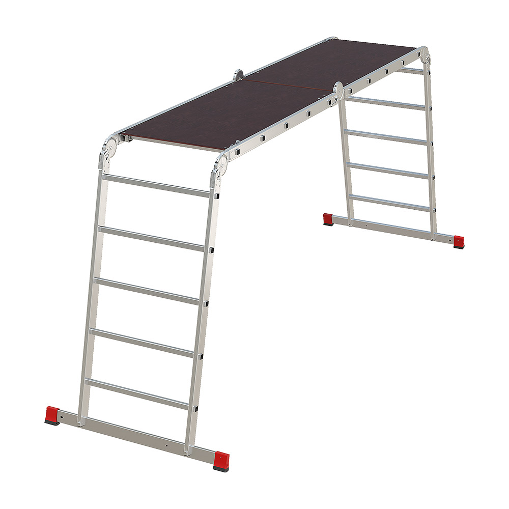 original-35920.jpg Лестница алюминиевая трансформер четырехсекционная 5 ступеней Новая высота NV3332 профессиональная — изображение 1