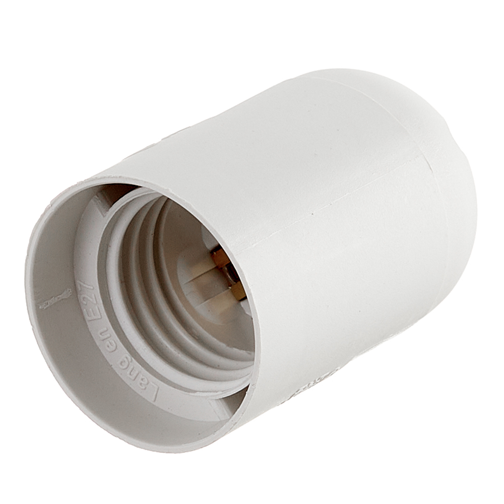 original-35996.jpg Патрон для лампы E27 UNIVersal M10 термостойкий пластик 1000 Вт IP20 подвесной белый (5560710) — изображение 1