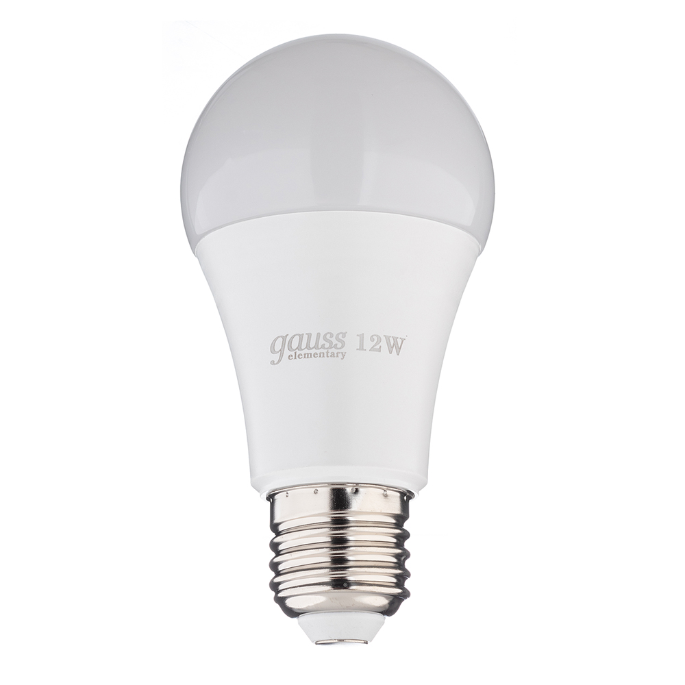 original-36048.jpg Лампа светодиодная Gauss E27 3000К 12 Вт 1130 Лм 180-240 В груша A60 матовая — изображение 1