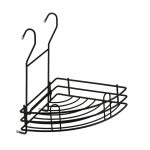 Полка на рейлинг угловая малая 270х195х60 мм черная матовая (LE 550 BL)