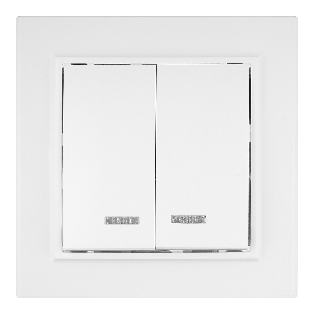 original-36153.jpg Выключатель EKF Минск двухклавишный встраиваемый белый с подсветкой (ERV10-123-10) — изображение 1