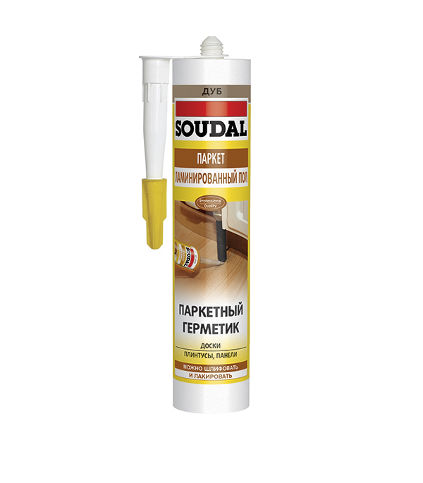 original-36395.jpg Герметик акриловый для дерева и паркета Soudal дуб 280 мл — изображение 1