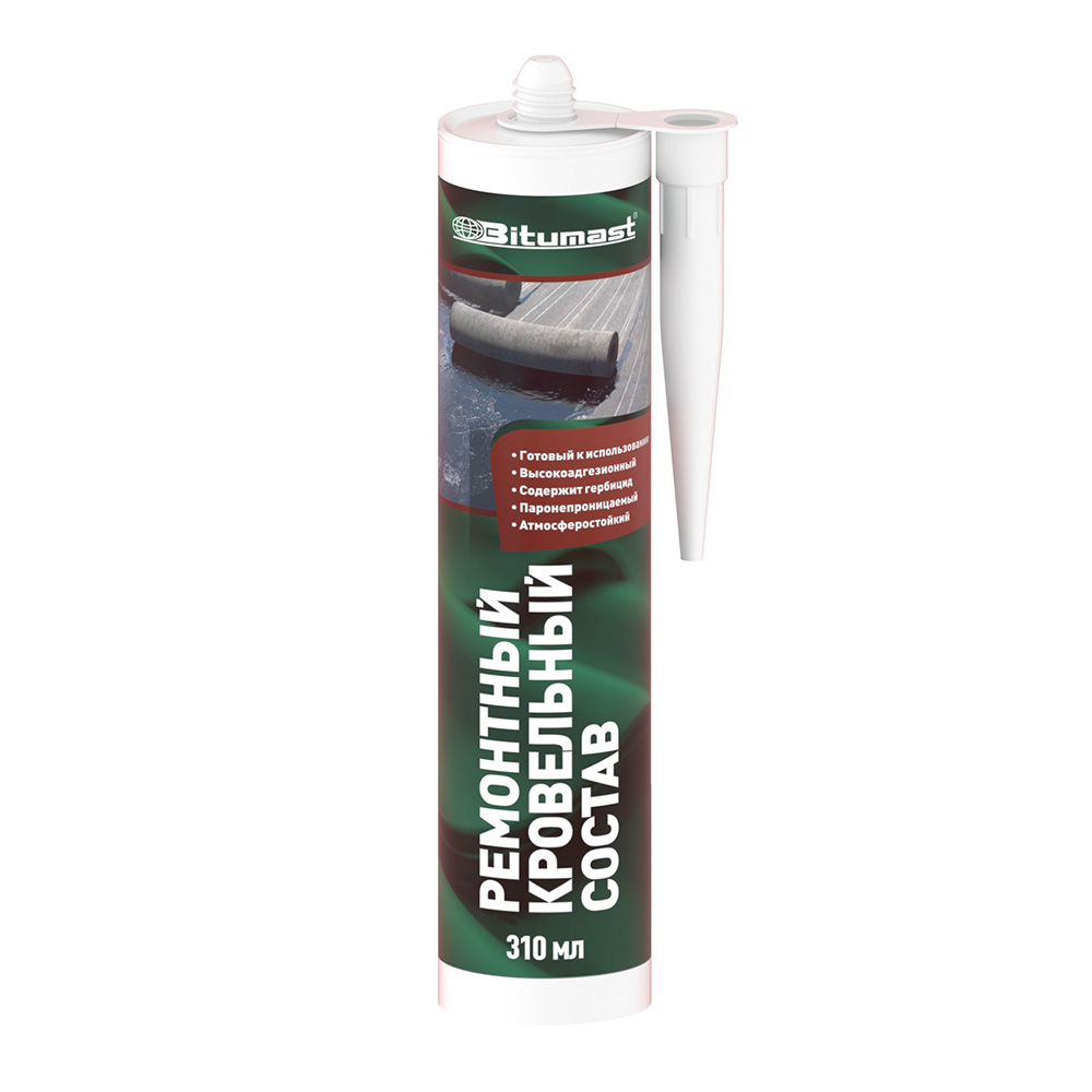 original-36398.jpg Ремсостав кровельный битумный Bitumast черный 310 мл — изображение 1
