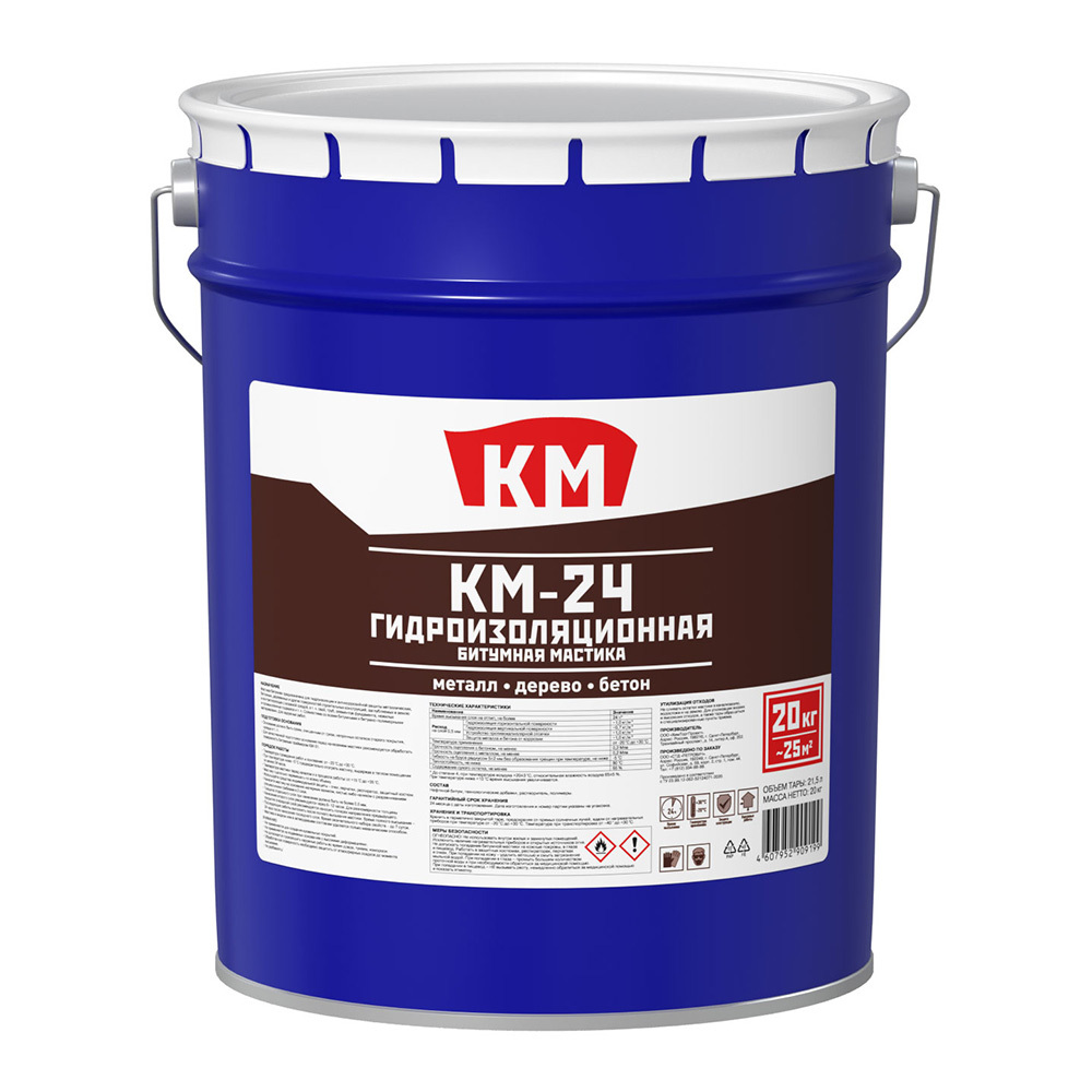 original-36518.jpg Мастика битумная гидроизоляционная КМ-24 20 кг — изображение 1