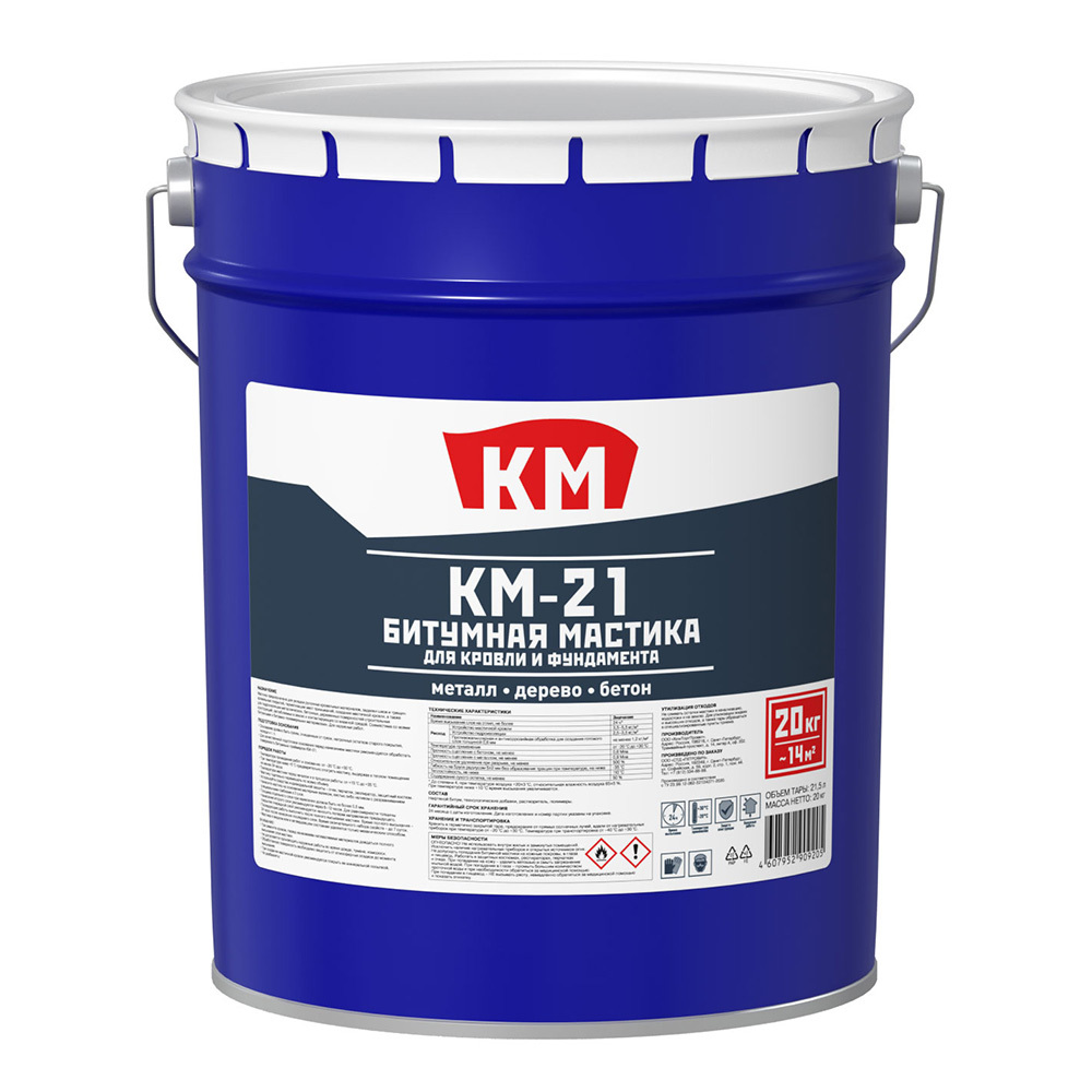 original-36519.jpg Мастика битумная для кровли и фундамента КМ-21 20 кг — изображение 1