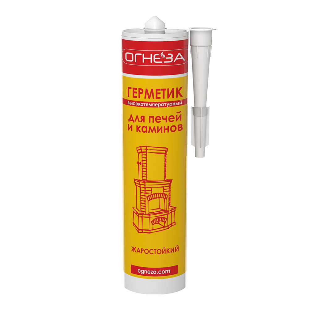 original-36557.jpg Герметик силикатный для печей и каминов Огнеза 1600 черный 310 мл — изображение 1
