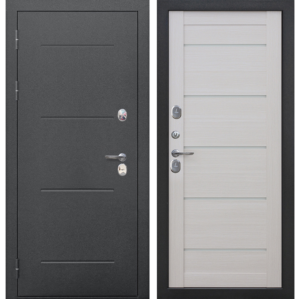 original-36597.jpg Дверь входная с терморазрывом Ferroni Isoterma левая антик серебро - лиственница бежевая 860х2050 мм — изображение 1