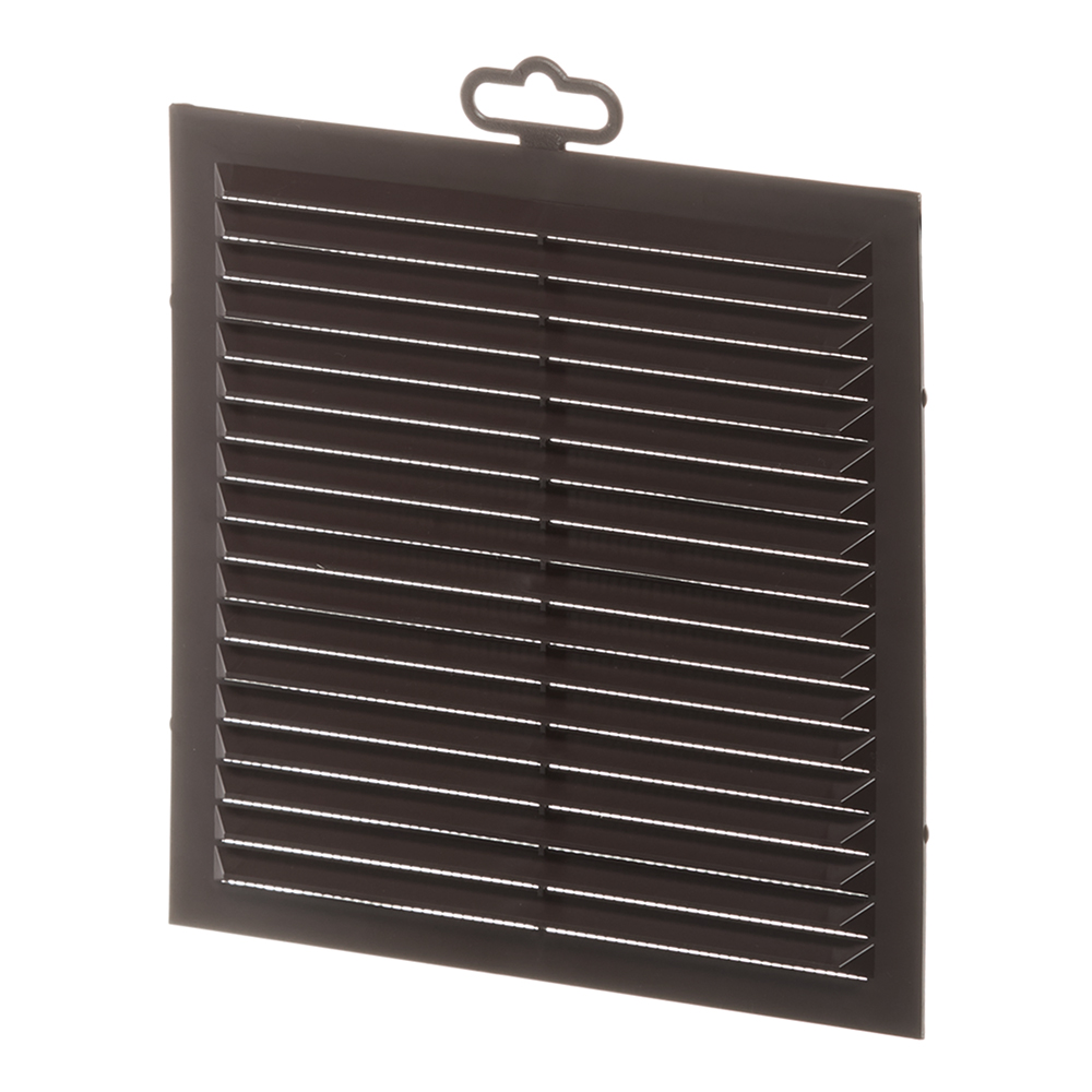 original-36703.jpg Решетка вентиляционная пластиковая приточно-вытяжная Era С 194х194 мм с сеткой коричневая — изображение 1