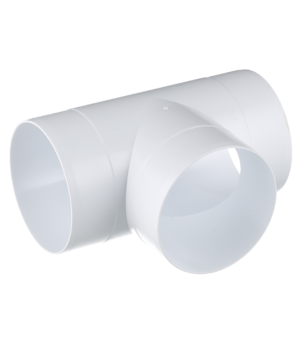 original-36713.jpg Тройник для круглых воздуховодов ERA пластиковый d100 мм 90° — изображение 1