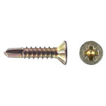 Саморезы оконные 19x3,9 мм с буром желтые (500 шт.)