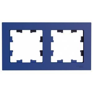 Рамка Systeme Electric AtlasDesign двухместная аквамарин (ATN001102)