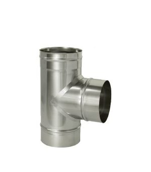 Тройник Дымок 90° х d115 мм без изоляции AISI 439